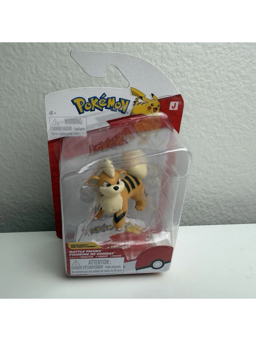 Pokémon Growlithe Battle Figure Jazwares 2” Action Figure New Sealed 2025 NIB